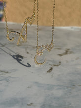 Load image into Gallery viewer, Demure Script Initial Necklace